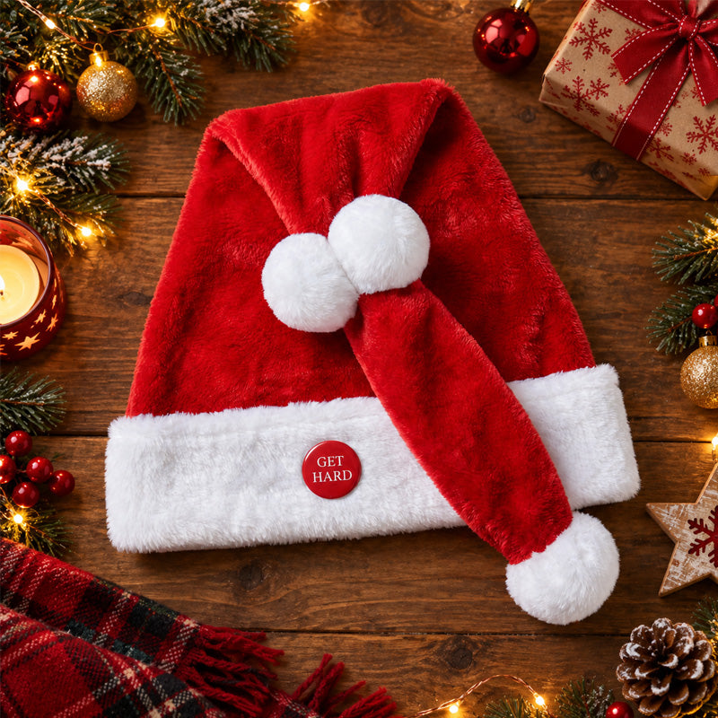 🎅😂 Cappello di Babbo Natale mobile divertente--premi e guardalo muoversi