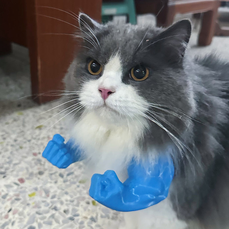 Accessorio parodistico stampato in 3D per animali domestici: braccio di Hulk con collare a girocollo