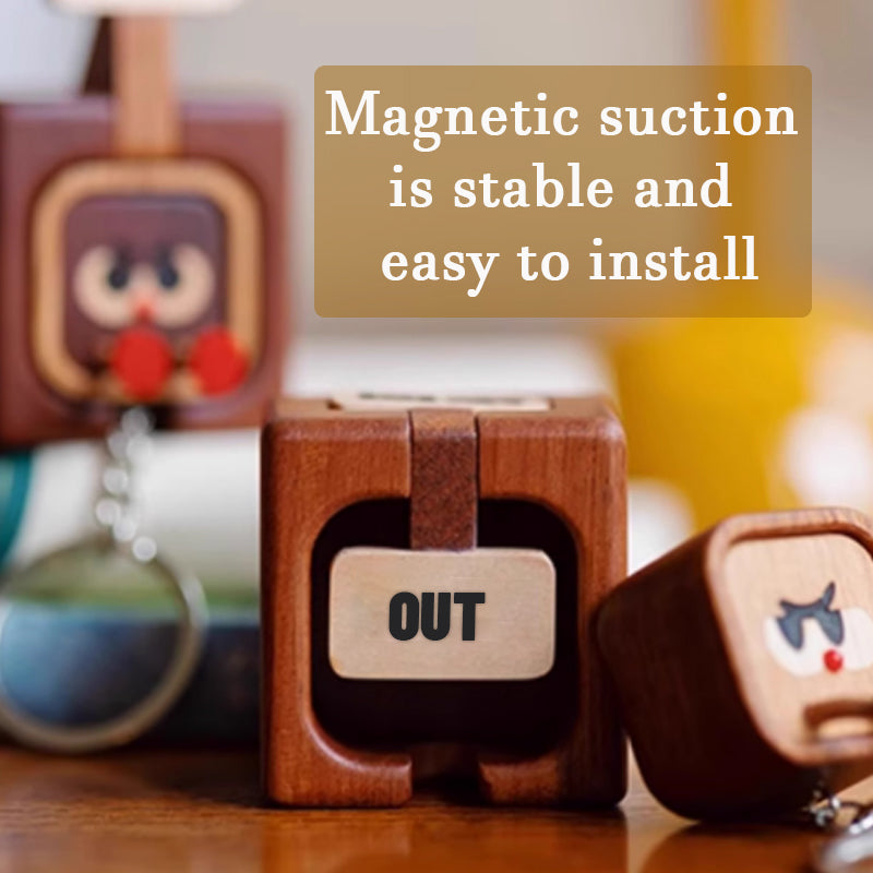Portachiavi magnetico in legno con confezione creativa