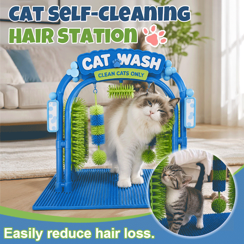 Stazione di toelettatura Cat Wash | Dispositivo di toelettatura autonoma per gatti