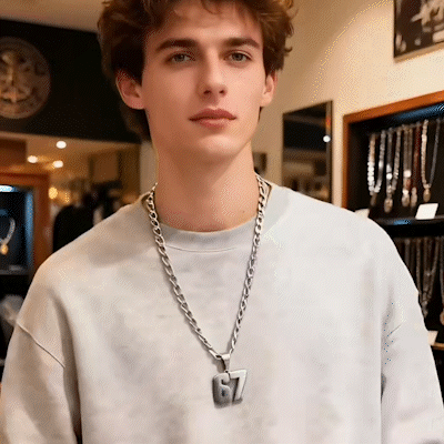 Collana con ciondolo numero 67: un pezzo unico per ogni fashionista