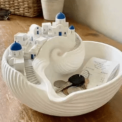 🌊Ultimo giorno: 40% di sconto - Ciotola portaoggetti Santorini