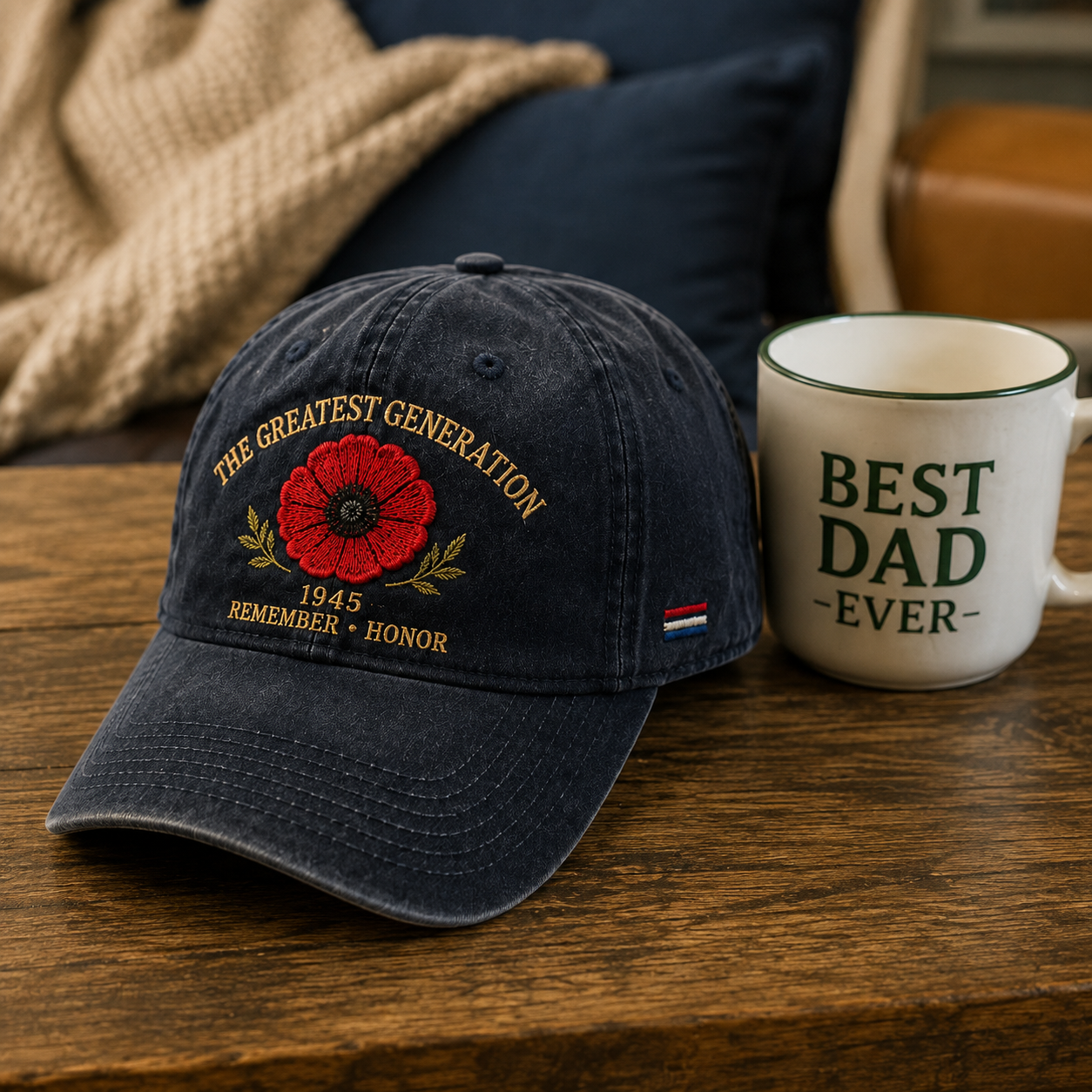 🎖️🌺 L'eredità di una generazione — Cappellino con papavero commemorativo del 194