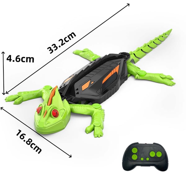 Giocattolo radiocomandato a forma di geco che si arrampica sui muri a infrarossi con luci 🦎✨