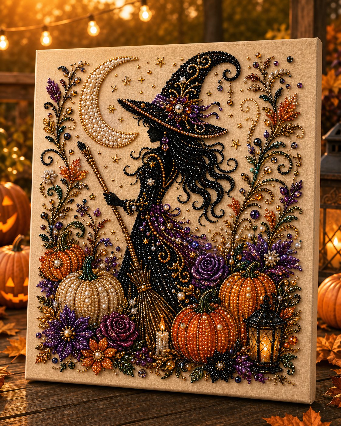 👻✨ Kit fai da te “Halloween Pearl Art” – Trasforma piccole perline in una magia inquietante e carina