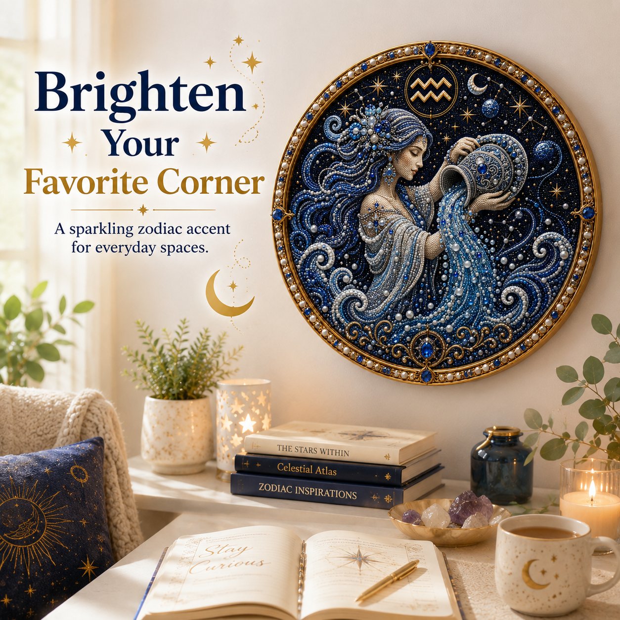 🔥 Kit per la creazione di opere d'arte con perline dei 12 segni zodiacali ♈🌙