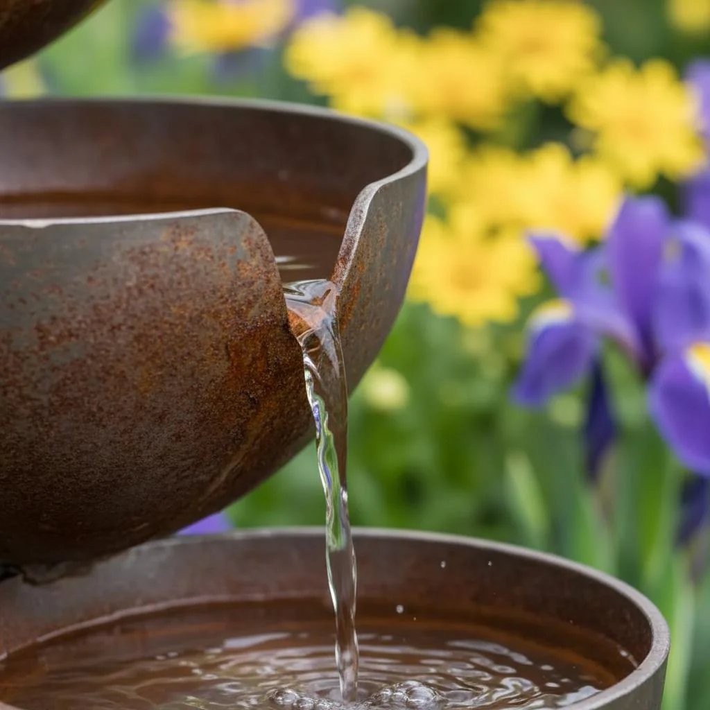 🔥Offerta speciale: 50% di sconto🔥Dai nuova vita al tuo giardino – Una tranquilla vaschetta per uccelli a cascata che raccoglie l'acqua piovana, per accogliere la fauna selvatica del giardino🌿