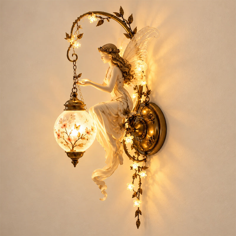 Lampada da parete vintage “Fata dei fiori