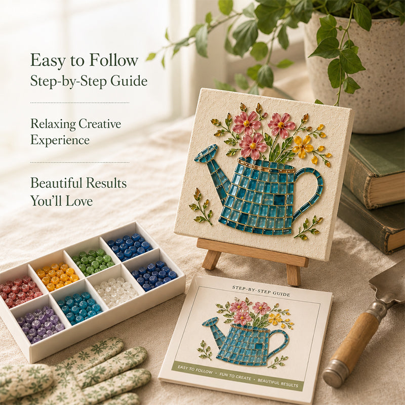 🌻🏡 Kit fai da te per mosaico da giardino in stile cottage: crea il tuo capolavoro