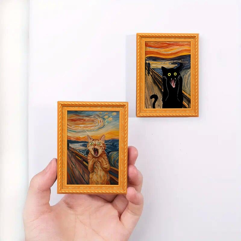 🌹 Calamite da frigo a forma di gatto - Decorazioni con cornice a forma di gatto per la casa e l'ufficio 🐱✨