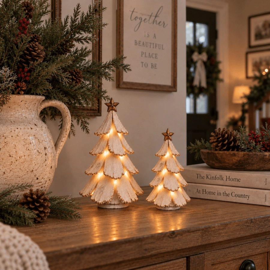 🎄✨ Albero di Natale vintage a LED – Dai vita alla nostalgia!