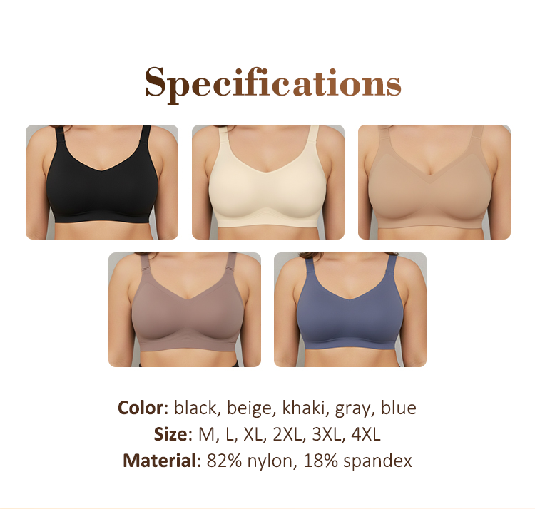 Reggiseno sportivo comfort senza cuciture da donna