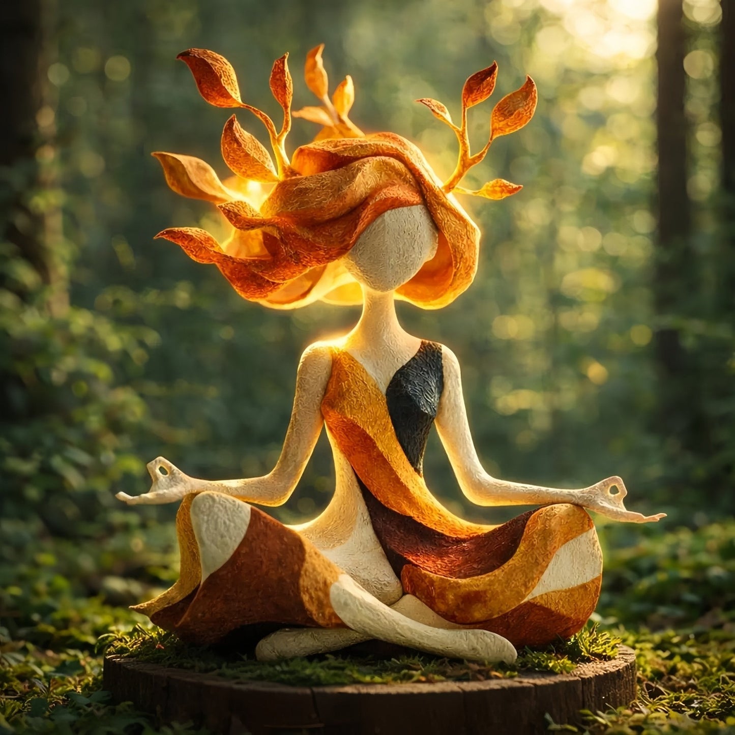 🧘 Scultura dedicata alla meditazione e alla pace | Decorazione d'arredo per una casa seren
