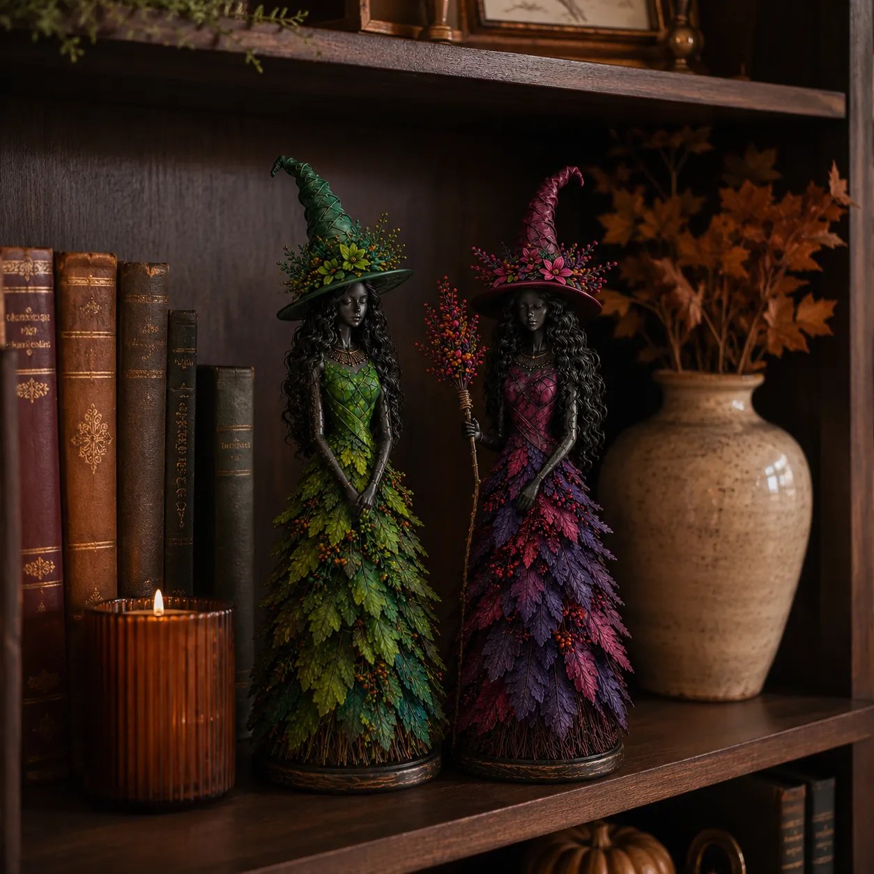 💥ULTIMO GIORNO: SCONTO DEL 49% - 🧙 Statuetta della strega incantata d'autunno (📦Acquistane 2 e la spedizione è gratuita