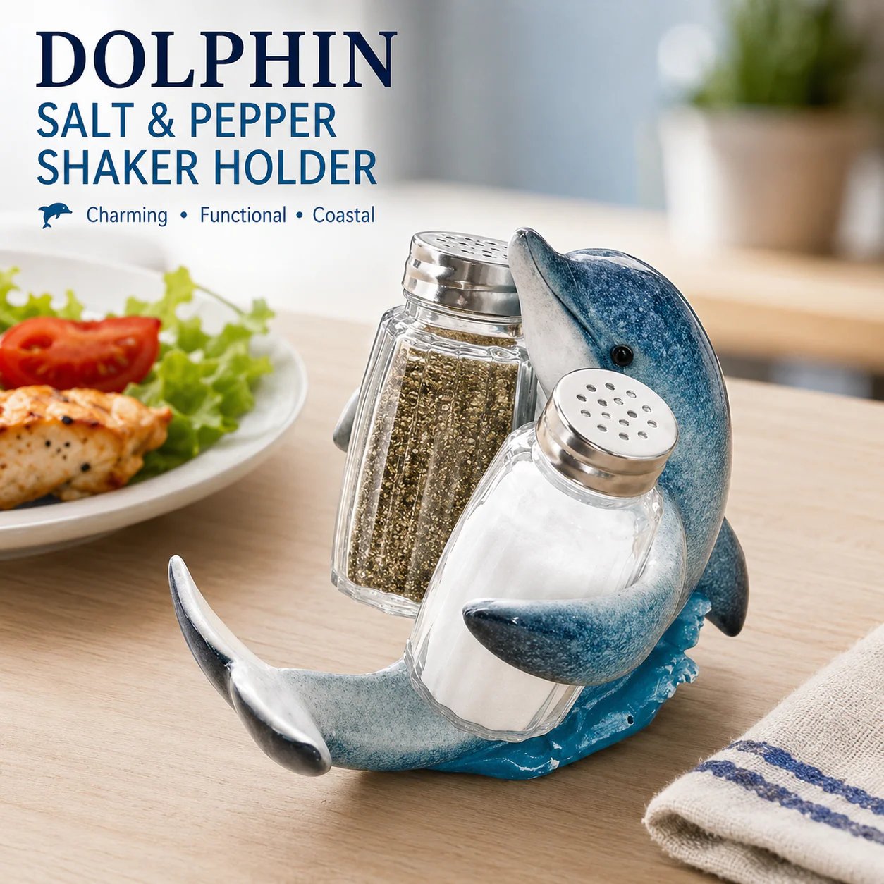 🐬Set di saliere e pepiere a forma di animali costier