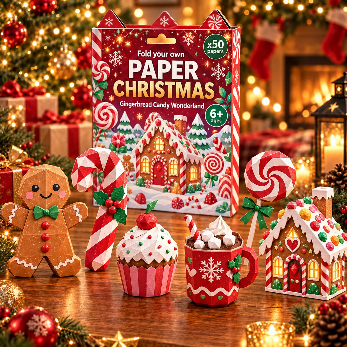 🎄Kit fai da te per decorazioni natalizie in carta – 250 fogli, 5 temi festivi