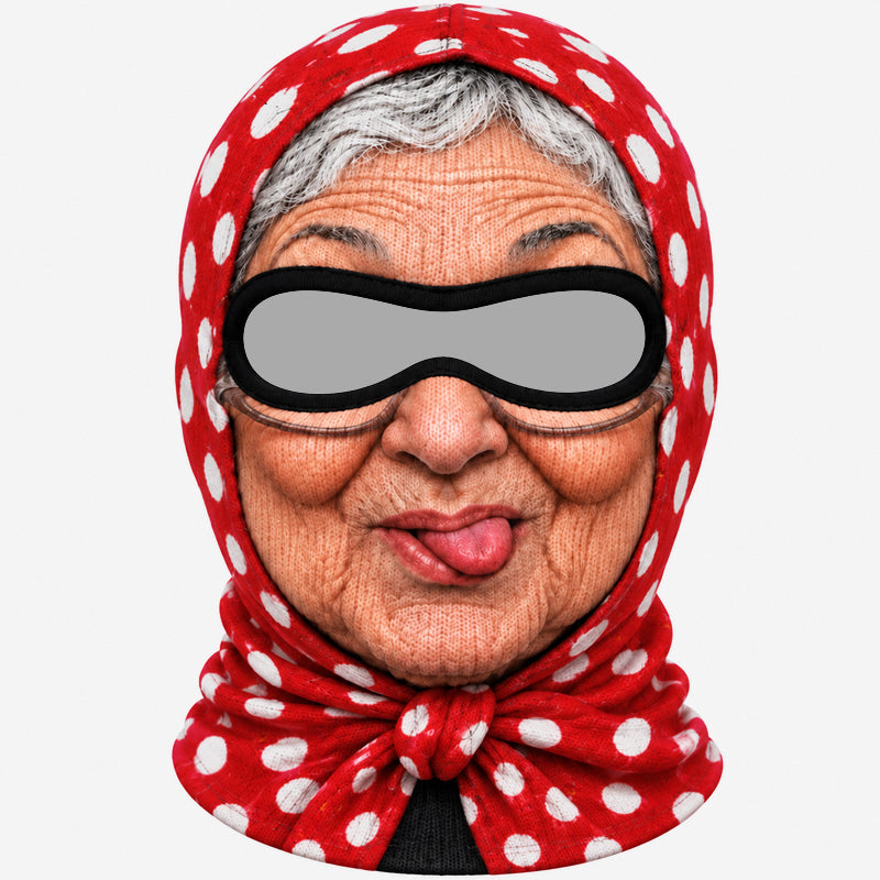 Divertente passamontagna da nonna per feste e regali scherzos