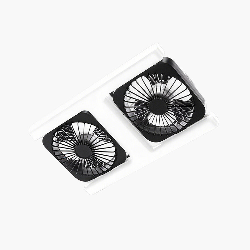 Plafoniera LED Silenziosa con Doppio Ventilatore Integrato