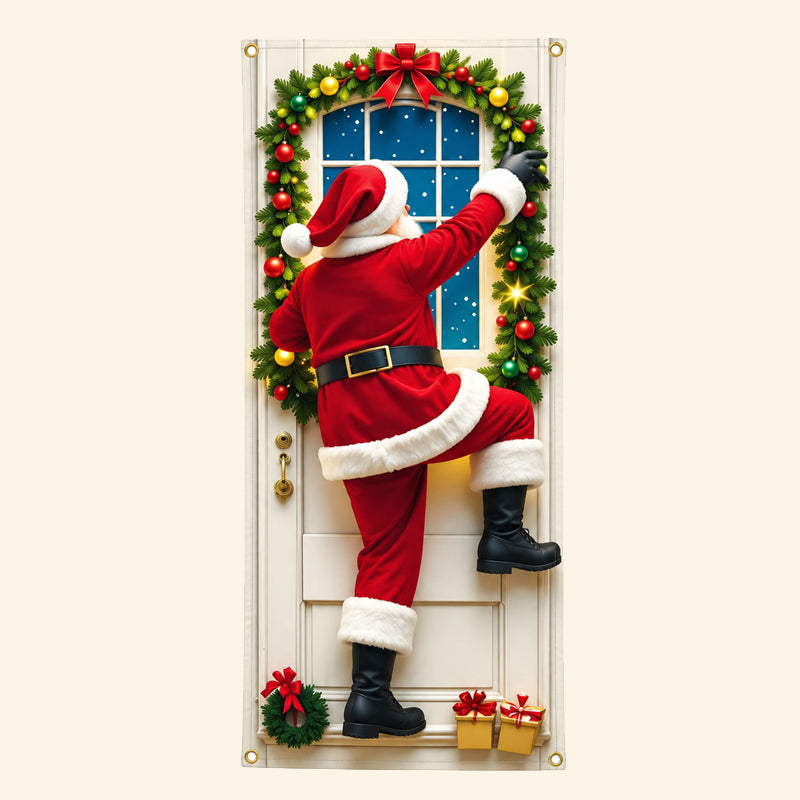 Nuovo copriporta natalizio – Decorazione festiva per le feste e tenda per la porta