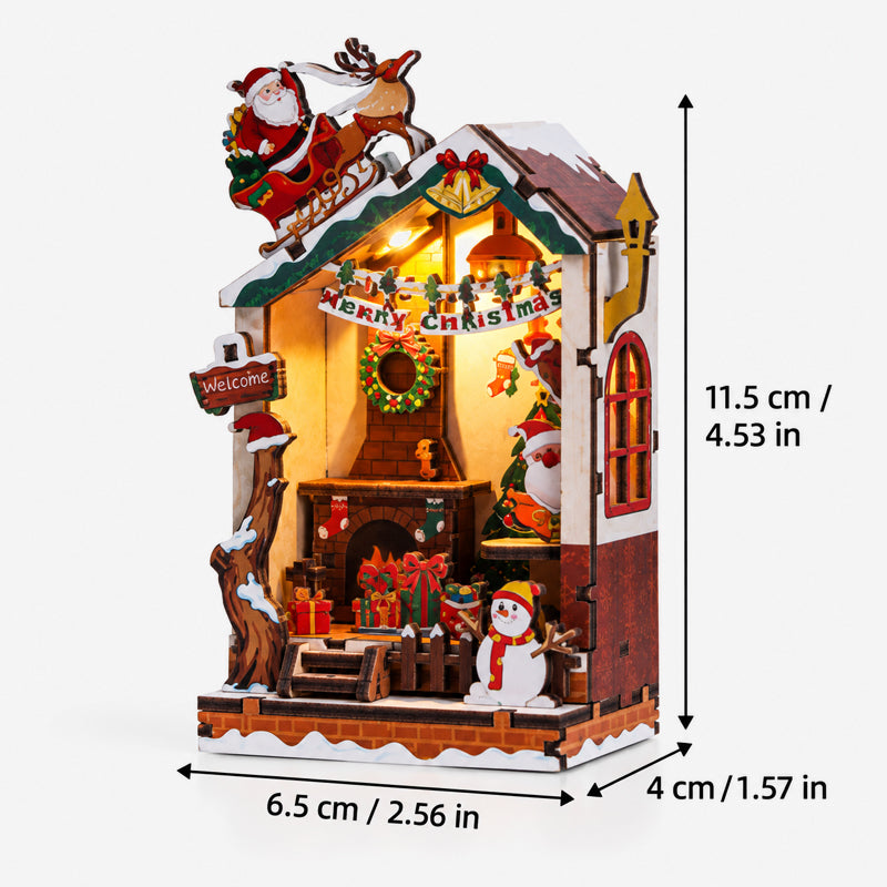 Magnete da frigo con puzzle 3D fai da te natalizi