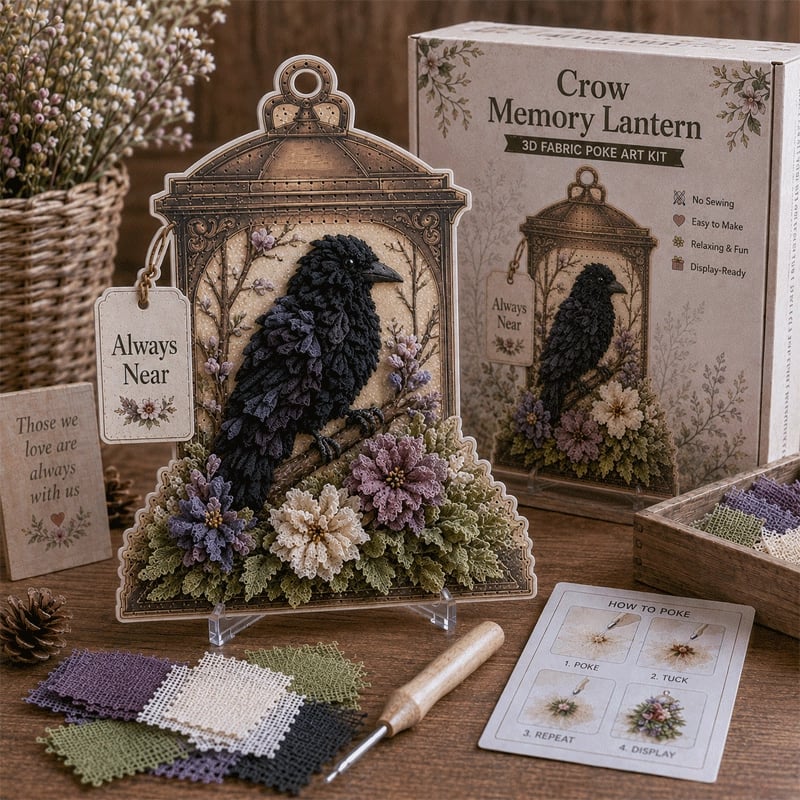 🕊️ Kit di montaggio per lanterna commemorativa “Poke Art” in tessuto 3D Always Nea