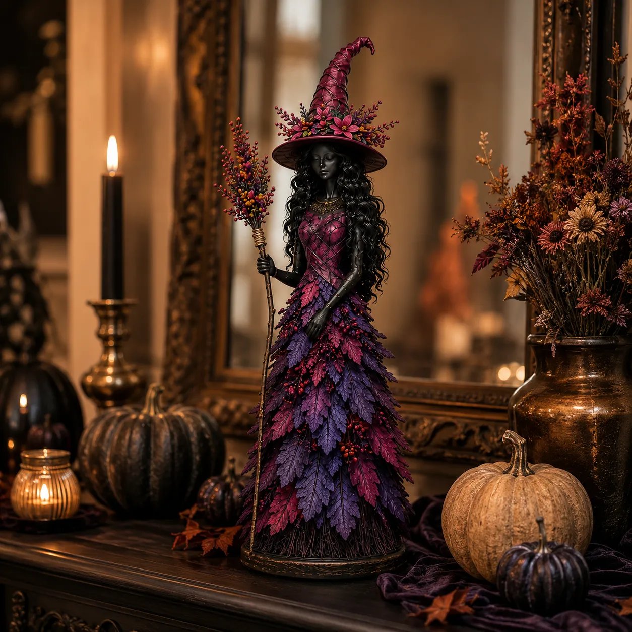 💥ULTIMO GIORNO: SCONTO DEL 49% - 🧙 Statuetta della strega incantata d'autunno (📦Acquistane 2 e la spedizione è gratuita