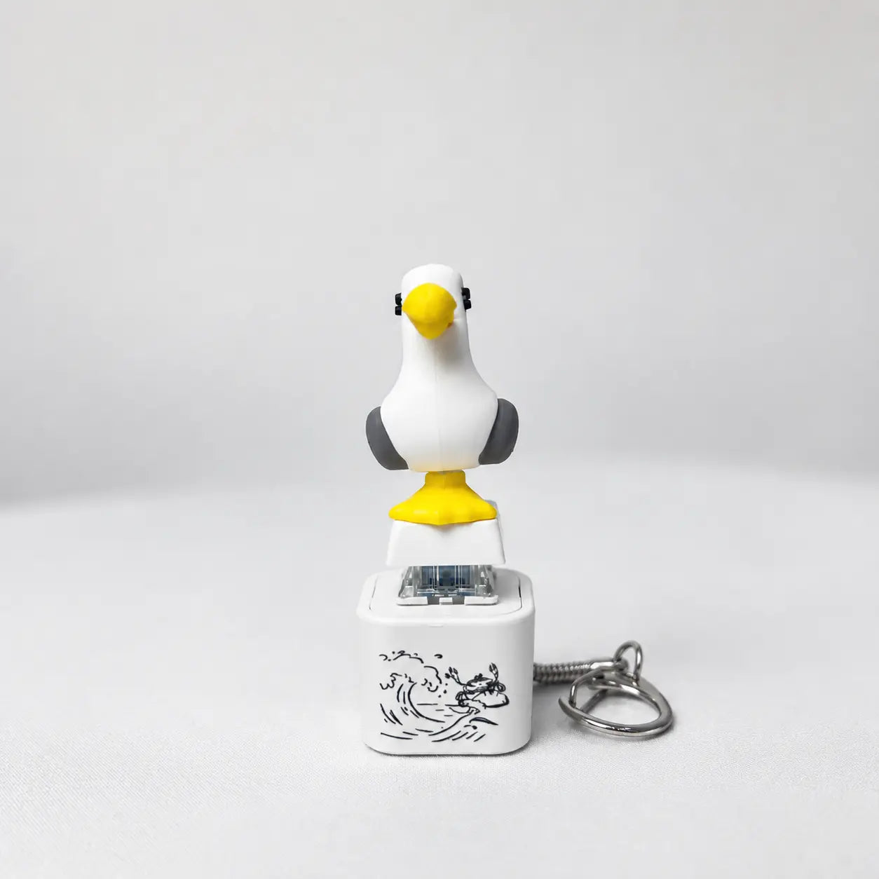Portachiavi con bottone “Seagull MINE!” - Suono reale e luce LED
