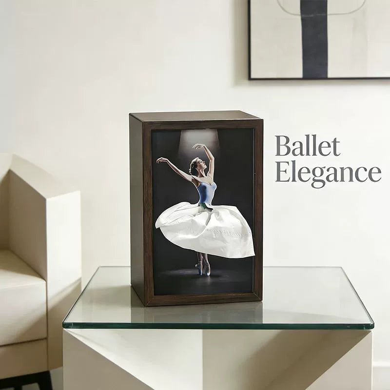 Scatola di fazzoletti “Ballerina” con luce