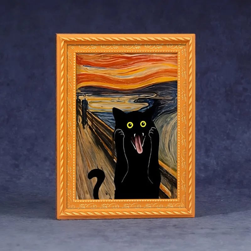 🌹 Calamite da frigo a forma di gatto - Decorazioni con cornice a forma di gatto per la casa e l'ufficio 🐱✨