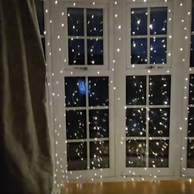 🎁Offerta speciale di Natale: 49% di sconto🎅Catena luminosa a LED, cortina luminosa a LED alimentata tramite USB per confezioni regalo