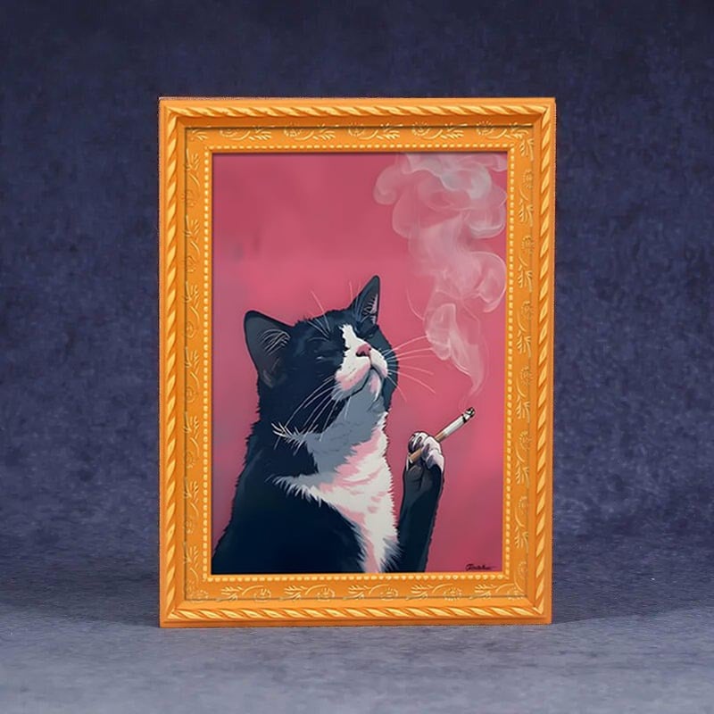 🌹 Calamite da frigo a forma di gatto - Decorazioni con cornice a forma di gatto per la casa e l'ufficio 🐱✨
