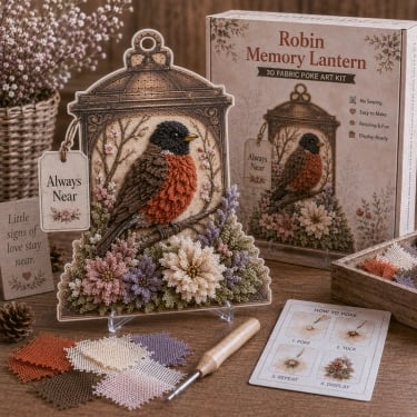 🕊️ Kit di montaggio per lanterna commemorativa “Poke Art” in tessuto 3D Always Nea