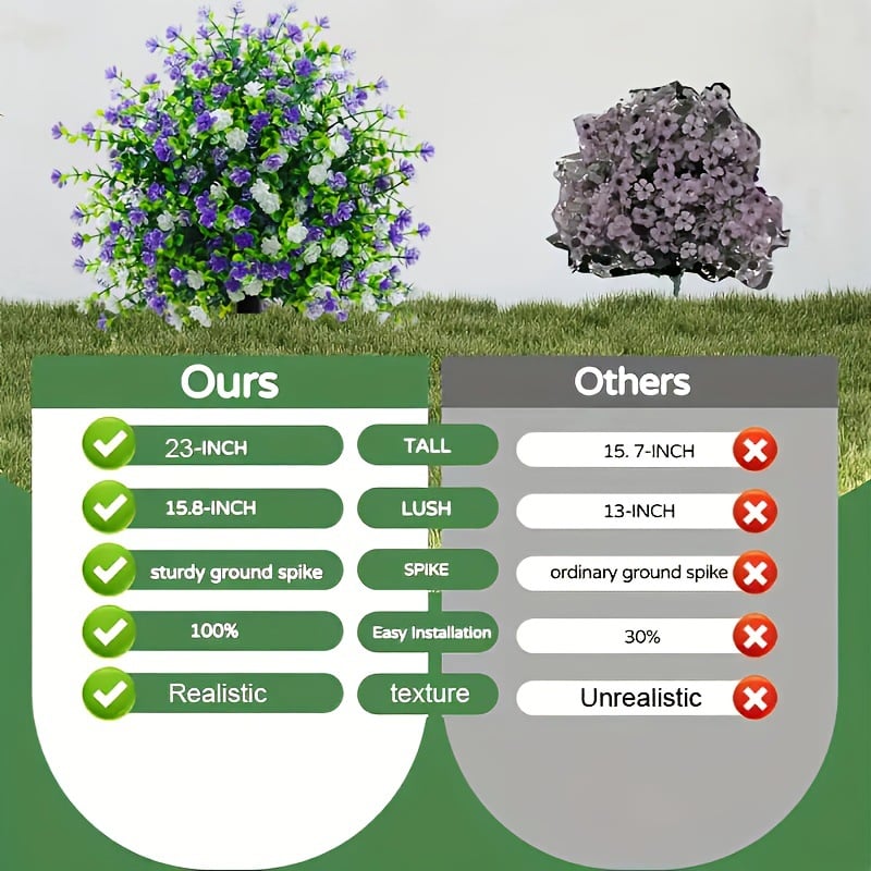 🌸Alberi artificiali in vaso con picchetti di fissaggio