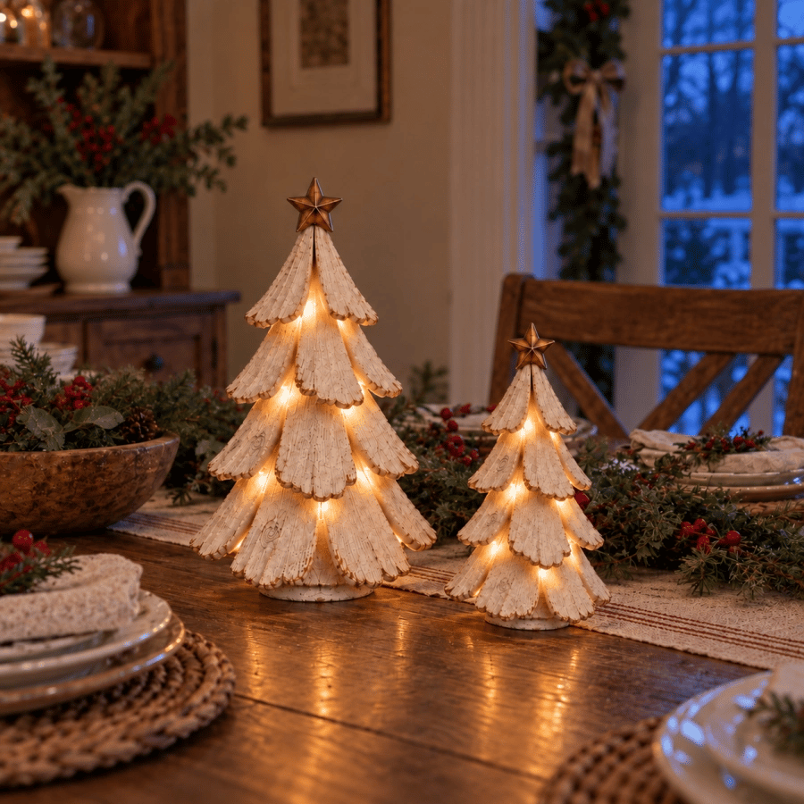 🎄✨ Albero di Natale vintage a LED – Dai vita alla nostalgia!