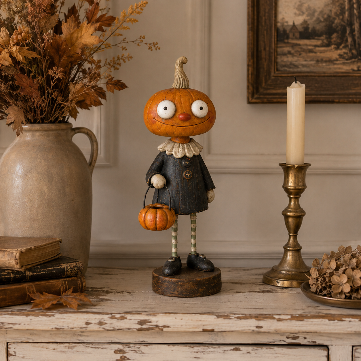 🎃Amici delle zucche primitive – Collezione di statuine vintage di Hallowee