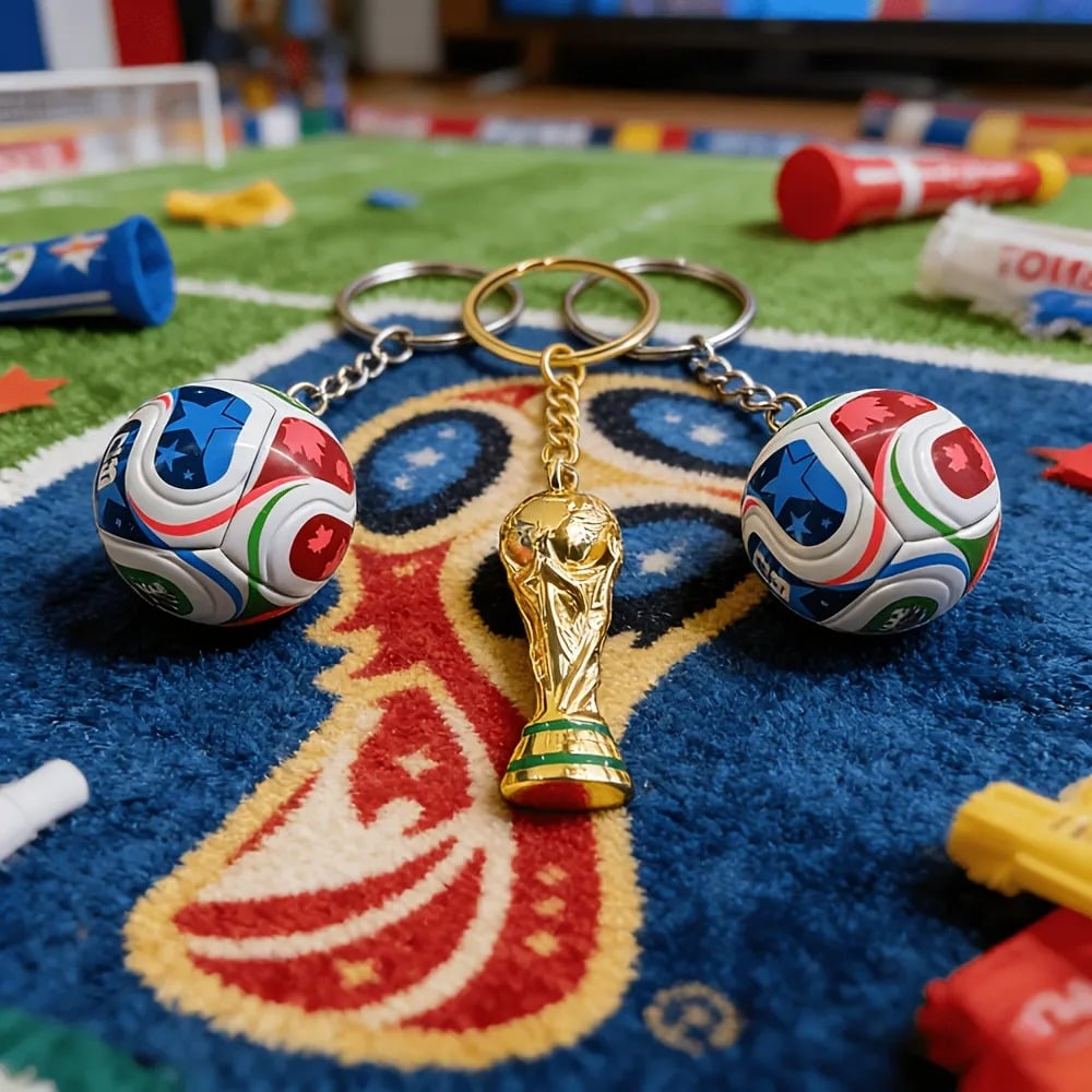 Portachiavi dei Mondiali FIFA 2026 USA-MEX-CAN: porta con te lo spirito del gioco ovunque
