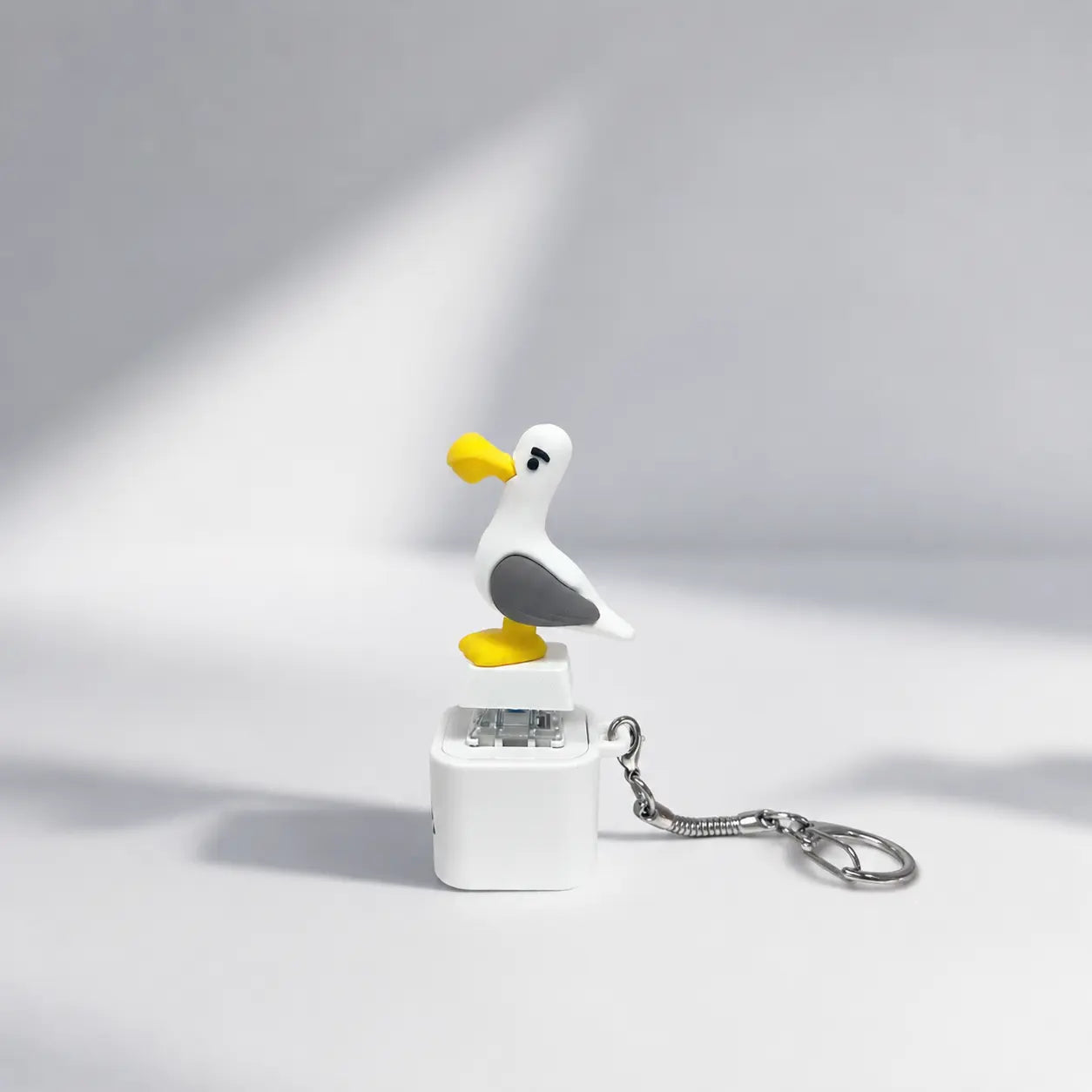 Portachiavi con bottone “Seagull MINE!” - Suono reale e luce LED