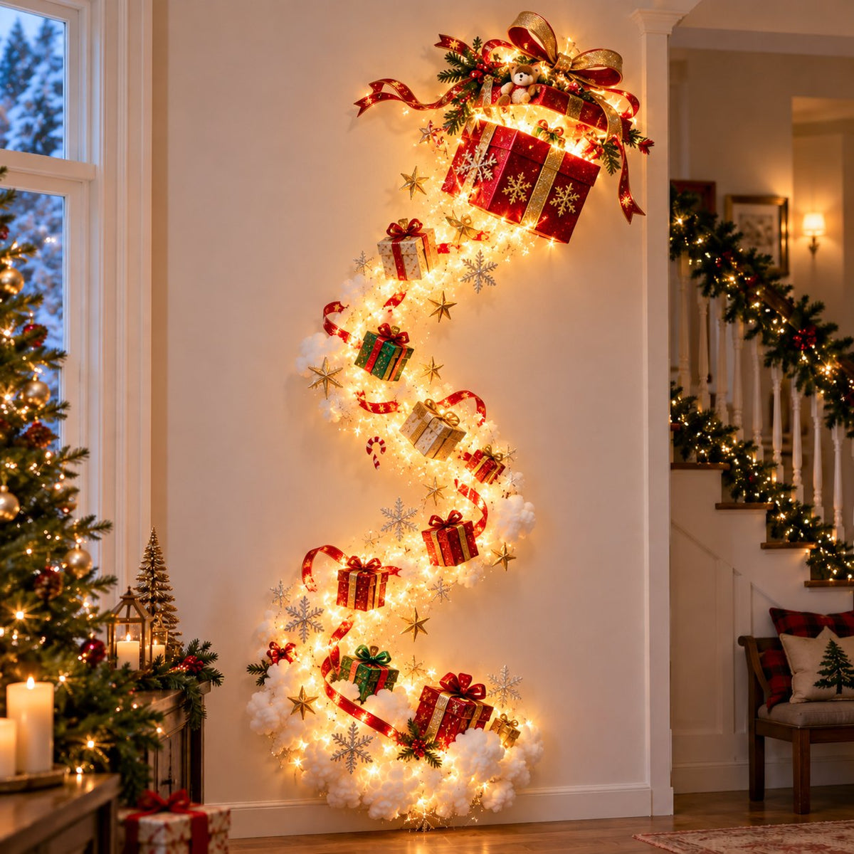 ✨Applique “Christmas Magic Trail” – Un po’ di magia natalizia direttamente sulla tua parete