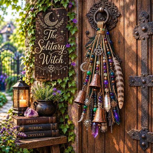 🔮Campanellino decorativo per porta a tema streghe | 🌙Campanelli, cristalli e decorazioni sospese a tema celeste