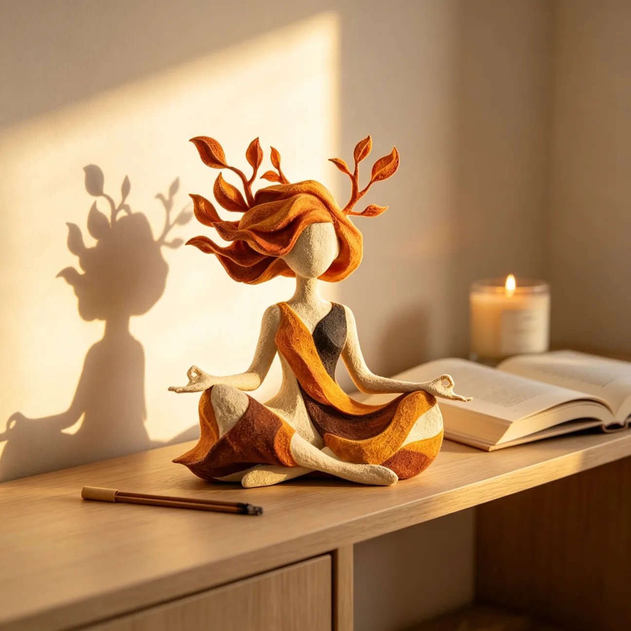🧘 Scultura dedicata alla meditazione e alla pace | Decorazione d'arredo per una casa seren