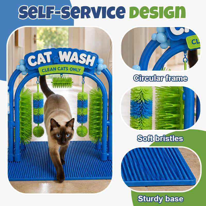 Stazione di toelettatura Cat Wash | Dispositivo di toelettatura autonoma per gatti