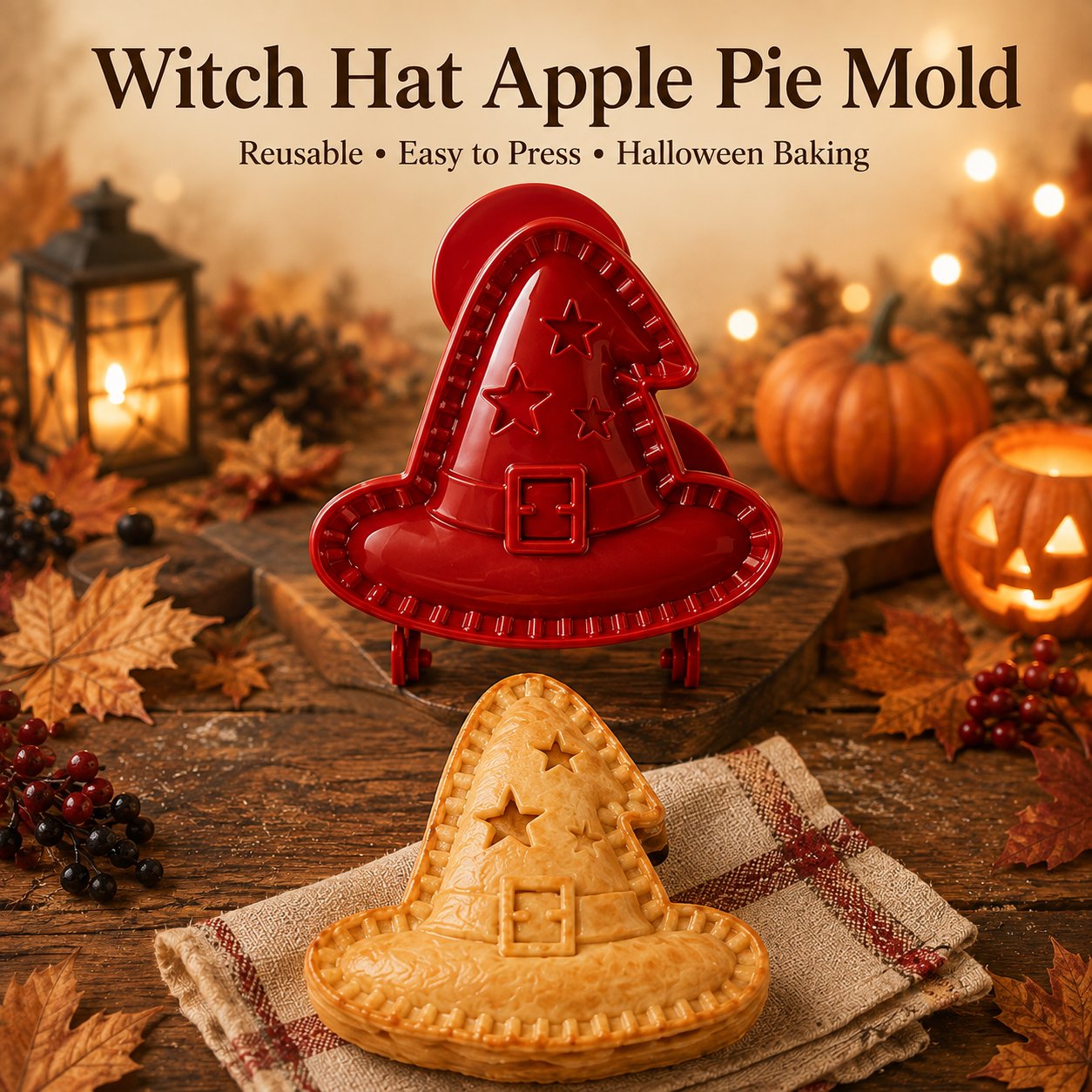 🎃 Set di 8 stampini per mini tortine di Halloween