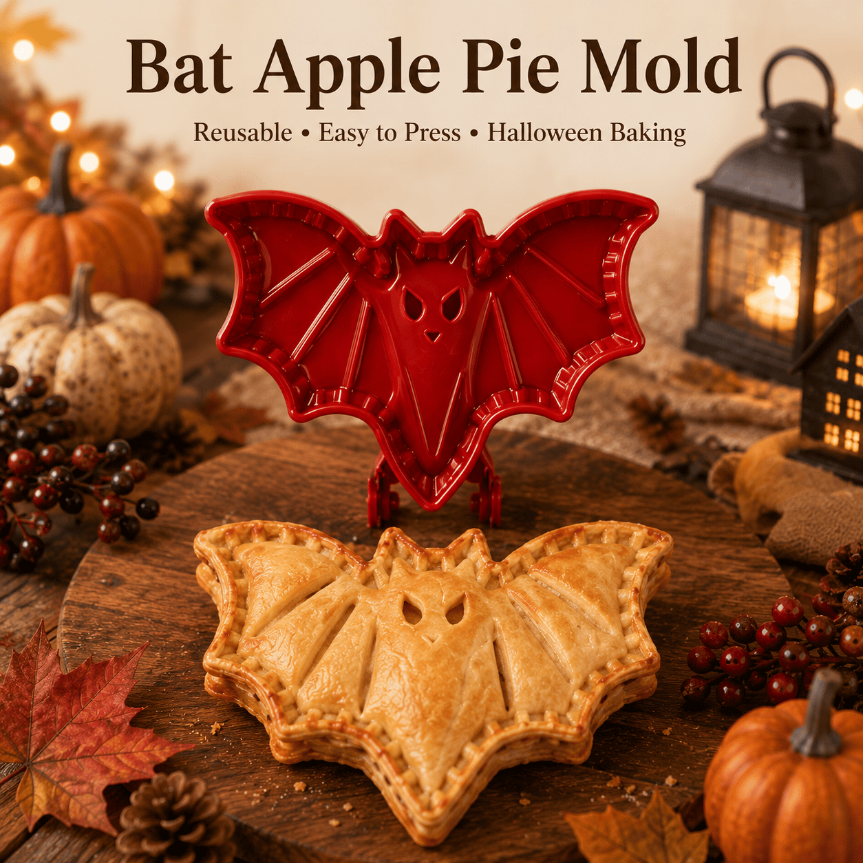 🎃 Set di 8 stampini per mini tortine di Halloween