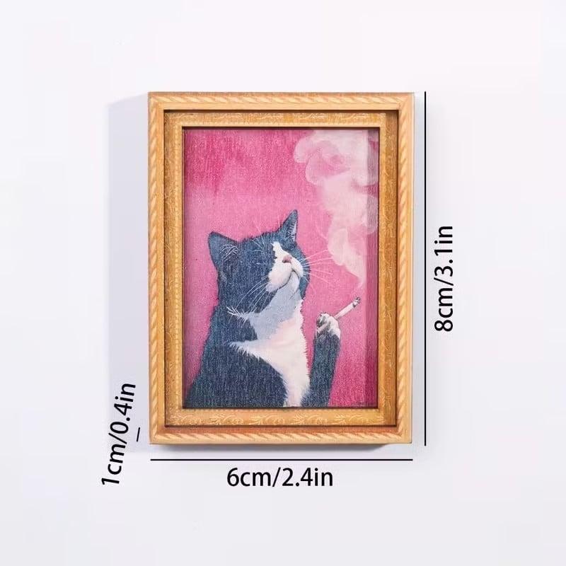 🌹 Calamite da frigo a forma di gatto - Decorazioni con cornice a forma di gatto per la casa e l'ufficio 🐱✨