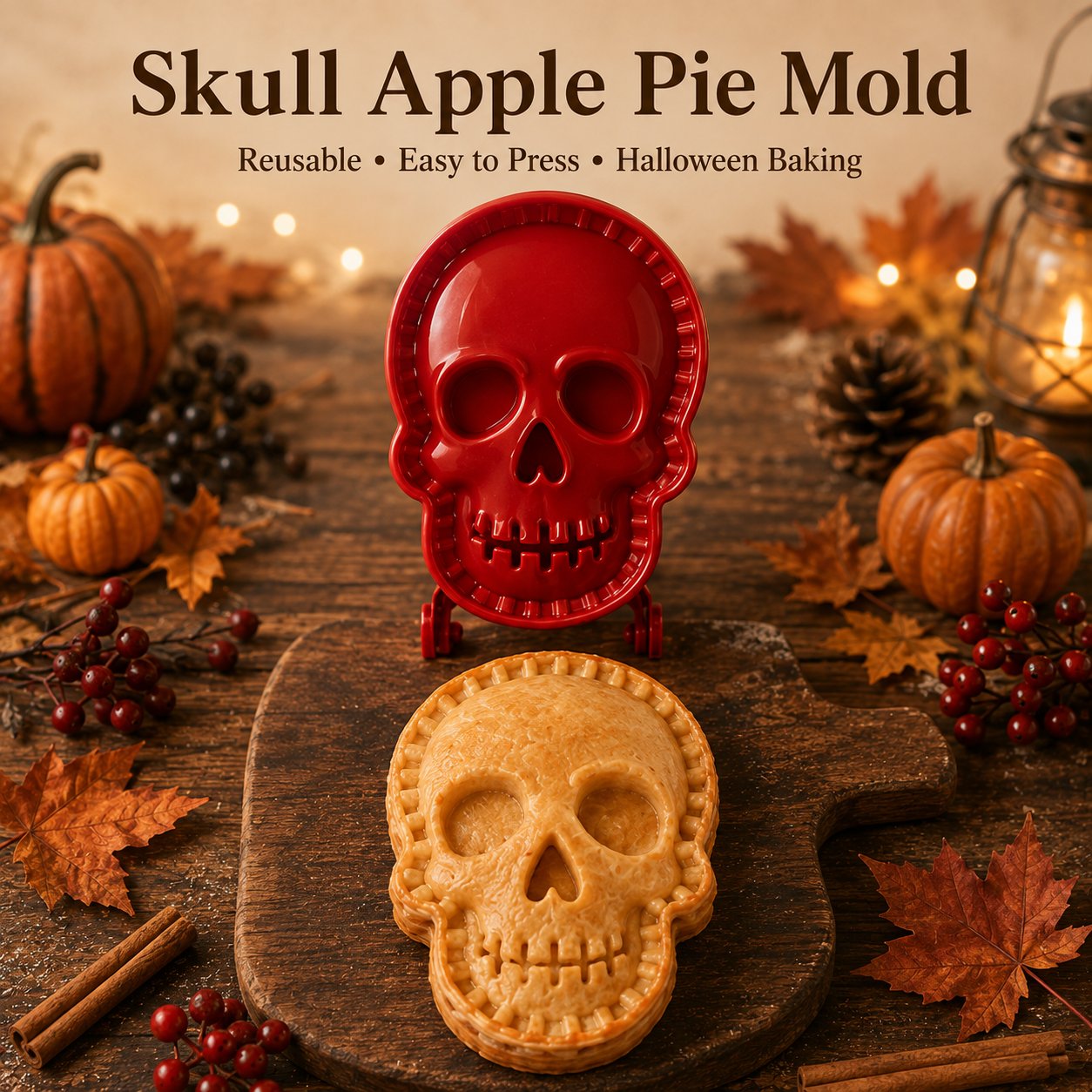 🎃 Set di 8 stampini per mini tortine di Halloween