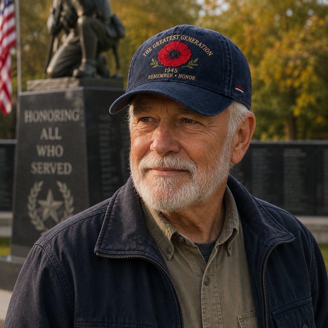 🎖️🌺 L'eredità di una generazione — Cappellino con papavero commemorativo del 194