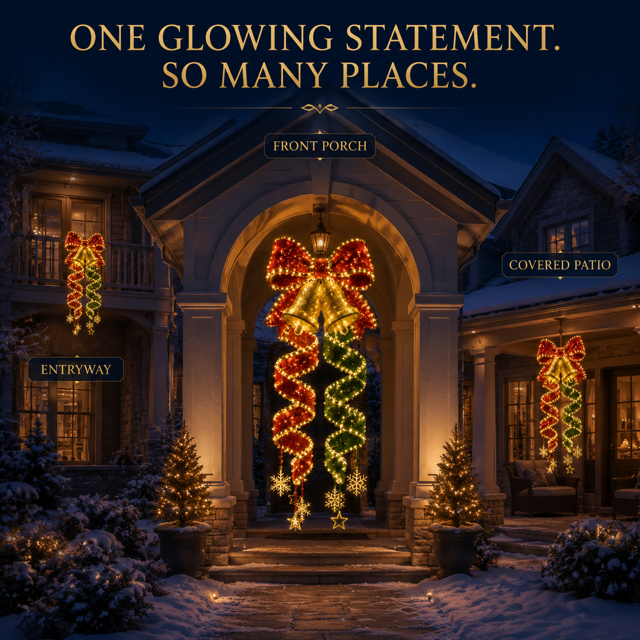 🎄Collezione di luci LED a spirale da appendere “Magia di Natale”