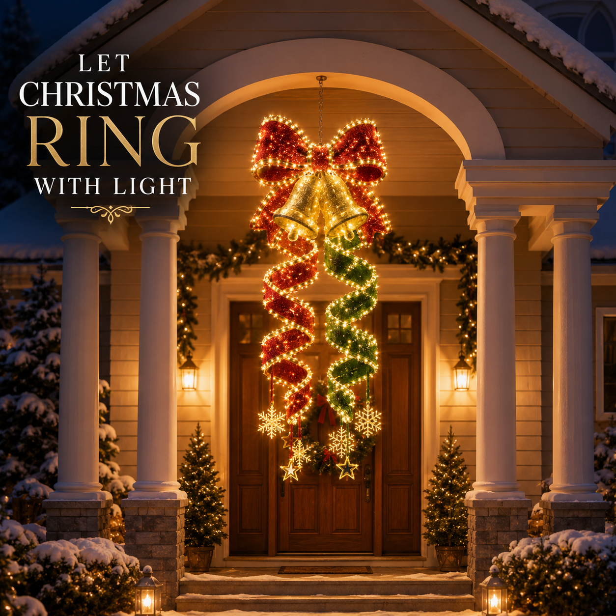 🎄Collezione di luci LED a spirale da appendere “Magia di Natale”