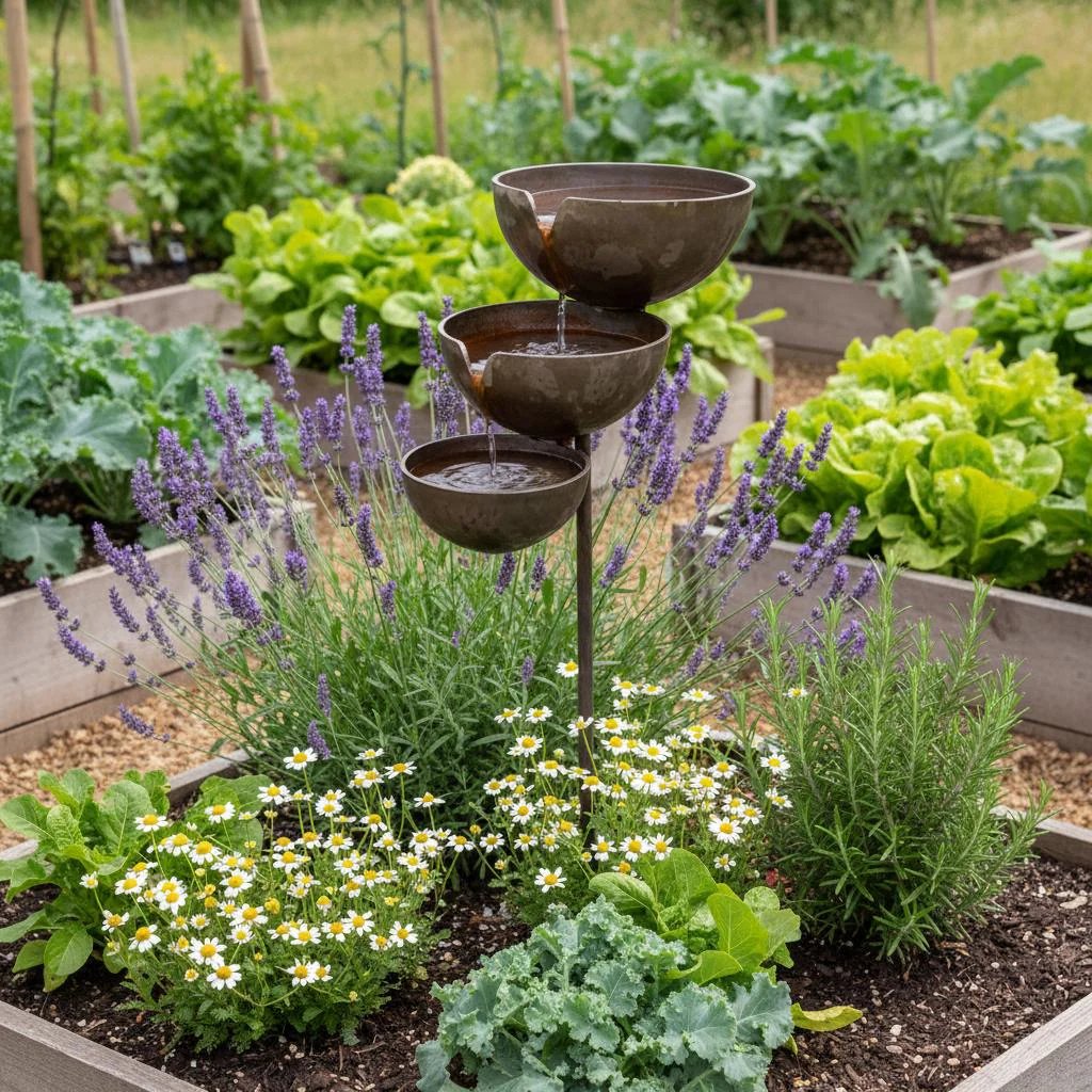 🔥Offerta speciale: 50% di sconto🔥Dai nuova vita al tuo giardino – Una tranquilla vaschetta per uccelli a cascata che raccoglie l'acqua piovana, per accogliere la fauna selvatica del giardino🌿