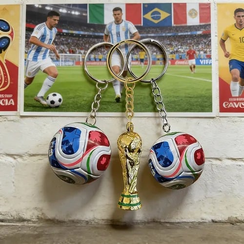 Portachiavi dei Mondiali FIFA 2026 USA-MEX-CAN: porta con te lo spirito del gioco ovunque